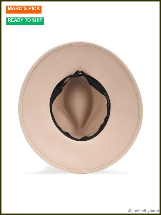 Wool Fedora Hat with Signature Logo Rivet